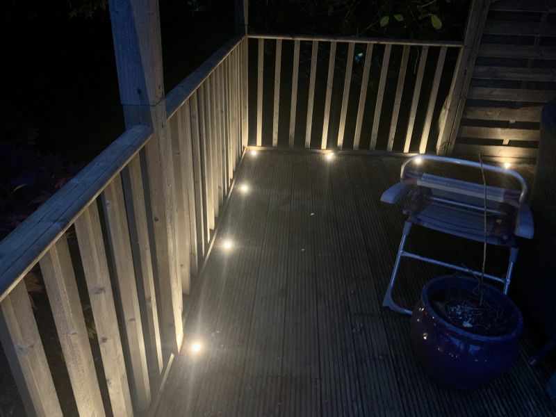 Outdoor Deck with Lighting
