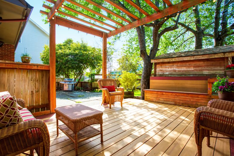 Outdoor Deck with Pergola